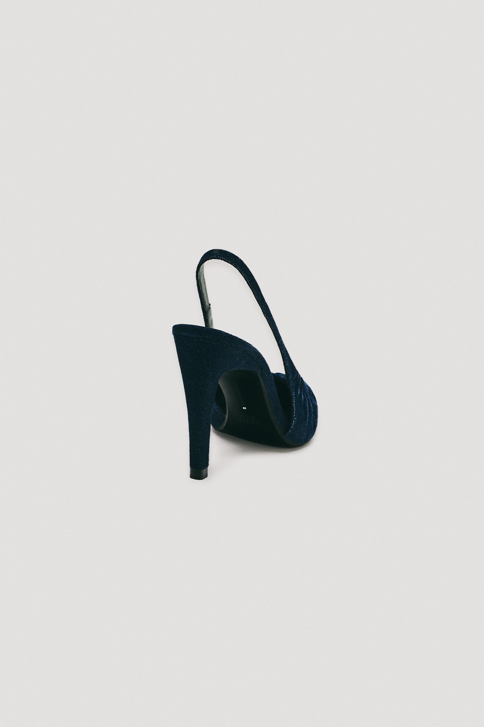 LIMITED EDITION DENIM SLINGBACK HEELS